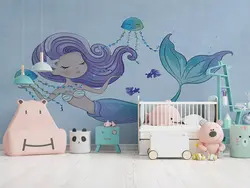 پوستر دیواری دخترانه پری دریایی M10231200