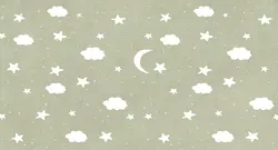 کاغذ دیواری کودک طرح ماه و ستاره M10243800
