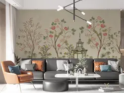 کاغذ دیواری طرح گل ژاپنی چینی M10248500