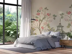 کاغذ دیواری طرح گل ژاپنی چینی M10248500