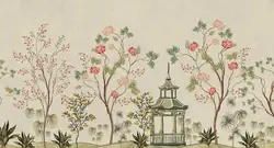 کاغذ دیواری طرح گل ژاپنی چینی M10248500