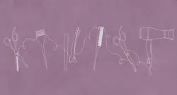 کاغذ دیواری آرایشگاه زنانه M10253800