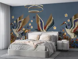 کاغذ دیواری لاکچری طرح پرنده M10259300