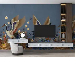 کاغذ دیواری لاکچری طرح پرنده M10259300