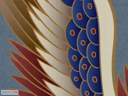 کاغذ دیواری لاکچری طرح پرنده M10259300