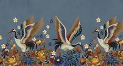 کاغذ دیواری لاکچری طرح پرنده M10259300