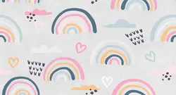 پوستر دیواری رنگین کمان کودک M10264400