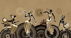 پوستر دیواری طرح زن آفریقایی M10266300