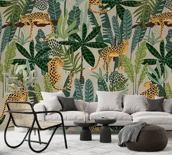 کاغذ دیواری طرح برگ و ببر M10267700