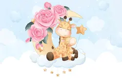 پوستر دیواری اتاق کودک زرافه M13391400