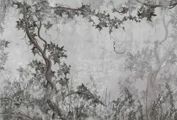 کاغذ دیواری طرح شاخه و برگ M13411400