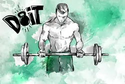 پوستر دیواری ورزشی بدنسازی M13428800