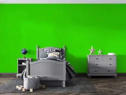 کاغذ دیواری سبز ساده M20021000