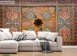 پوستر دیواری طرح کاشی و اسلیمی DA-1714