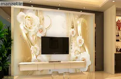 پوستر دیواری گل و جواهر DP-1870