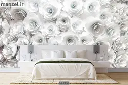 پوستر دیواری طرح گل کاغذی DA-2430