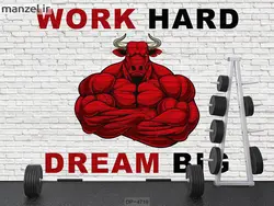 پوستر دیواری باشگاه بدنسازی کد DP-4719