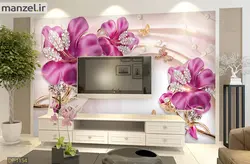 پوستر دیواری گل و جواهر DP-1154