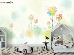 پوستر دیواری گل آبرنگی DP-1348