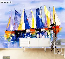 پوستر دیواری نقاشی قایق بادی DA-1683