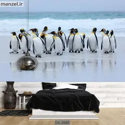 پوستر دیواری حیوانات طرح پنگوئن DA-2688