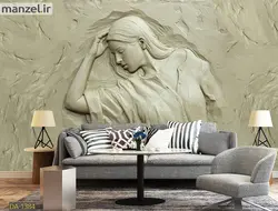 پوستر دیواری گچبری چهره DA-1384