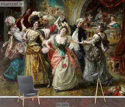 پوستر دیواری طرح نقاشی رنسانس DA-3306