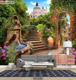 پوستر دیواری طرح ساختمان قدیمی DA-3181