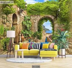 پوستر دیواری طرح ساختمان قدیمی DA-3186