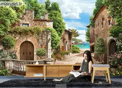 پوستر دیواری طرح ساختمان قدیمی DA-3190