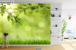 پوستر دیواری طرح برگ درخت 3767-DA