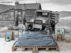 پوستر دیواری طرح ماشین قدیمی DA-2021