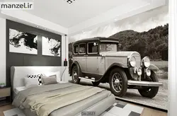 پوستر دیواری طرح ماشین قدیمی DA-2027
