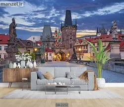 پوستر دیواری طرح ساختمان قدیمی DA-2252