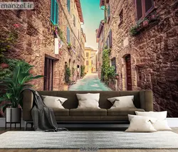 پوستر دیواری طرح ساختمان قدیمی DA-2466