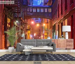 پوستر دیواری طرح ساختمان قدیمی DA-2544