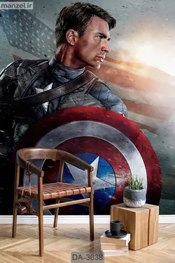 پوستر دیواری کارتونی طرح شخصیت های ابرقهرمانی DA-3638