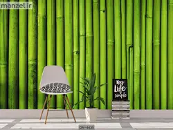 کاغذ دیواری طرح بامبو کد DA-4438