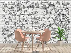 پوستر دیواری فست فود کد DP-4705