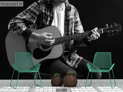 پوستر دیواری طرح نوازنده گیتار کد DA-4587