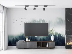 پوستر دیواری منظره جنگل مه آلود M10010500