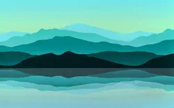 پوستر دیواری منظره کوه M10013500