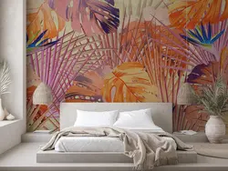 پوستر دیواری طرح برگ هاوایی استوایی M10045000