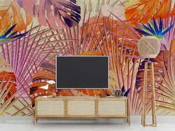 پوستر دیواری طرح برگ هاوایی استوایی M10045000