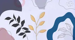 پوستر دیواری برگ مدرن M12110420