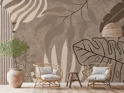 پوستر دیواری کلاسیک طرح برگ M12110630