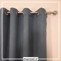 پرده پانچ کتان دلفینی کد KMD114