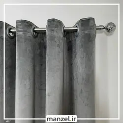 پرده پانچ مخمل ساده فیلی کد M27