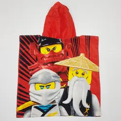 پانچو حوله ای پسرانه طرح دار برند لگو کد kids542 | فروشگاه الوند