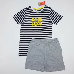 خرید و قیمت ست تیشرت شلوارک بچگانه پسرانه برند emoji کد kids888 – فروشگاه الوند